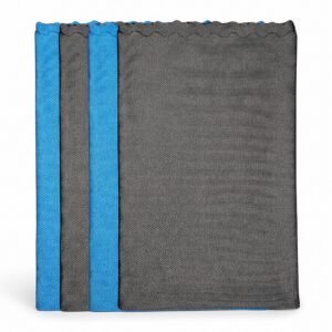 Sesra Smart Fiber 3'lü Temizlik Bezi – 2 Turkuaz + 1 Antrasit
